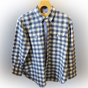 Madewell Women’s Blouse, Size M, Blue and White Gingham